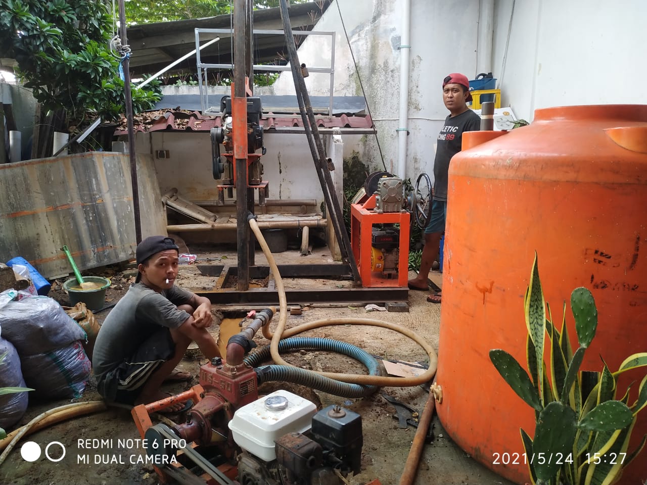 Bor sumur di Perum. Baranangsiang Indah, kota Bogor